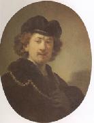 REMBRANDT Harmenszoon van Rijn, Self Portrait with a Gold Chain (mk05)